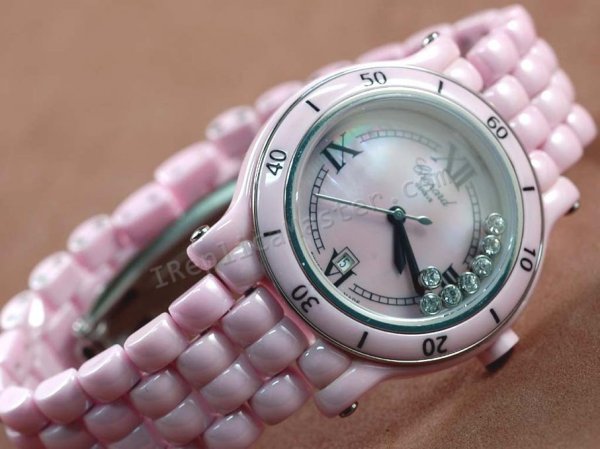 Chopard Happy Sport Real Keramik Schweizer Replik Uhr - zum Schließen ins Bild klicken