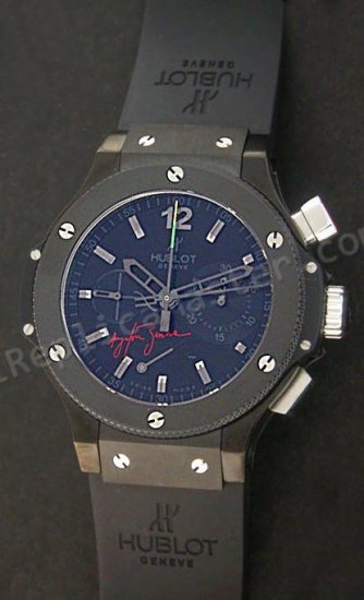 Hublot Big Bang Ayrton Senna Limited Edition Chronograph Swiss Replica Watch - Click Image to Close