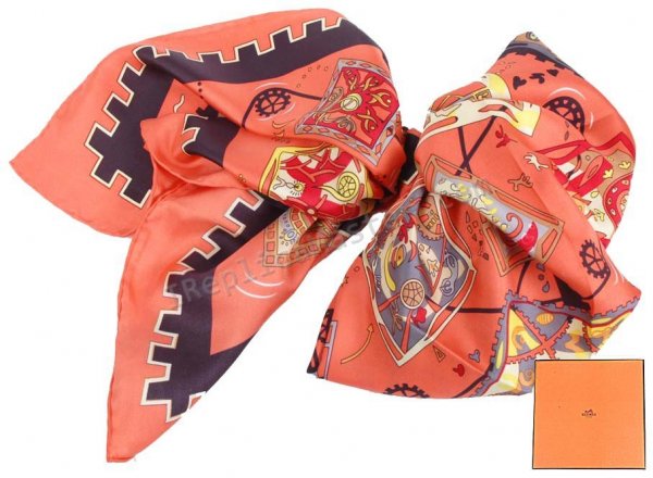 Hermes Carre 70 In Vintage Silk Scarf Replica