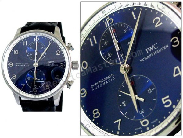 IWC Portugieser Chronograph Limited Edition Laureus Schweizer Replik Uhr - zum Schließen ins Bild klicken