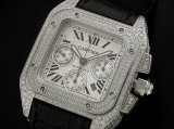 Cartier Santos 100 Chronograph Suíço Réplica Relógio