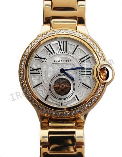 Cartier Ballon Bleu de Cartier Tourbillon Diamonds Replik Uhr - zum Schließen ins Bild klicken