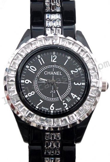 Chanel J12 Diamond Braclet Replica Watch - Click Image to Close