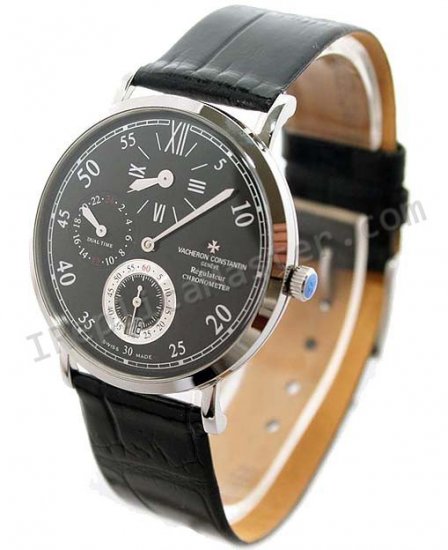 Vacheron Constantin Malte Dual Time Manuel Winding Replik Uhr - zum Schließen ins Bild klicken