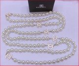 Chanel blanc collier de perles Réplique