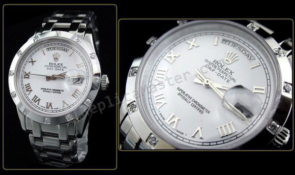 Rolex Oyster Día Perpetuo-Date Reloj Suizo Réplica - Haga click en la imagen para cerrar