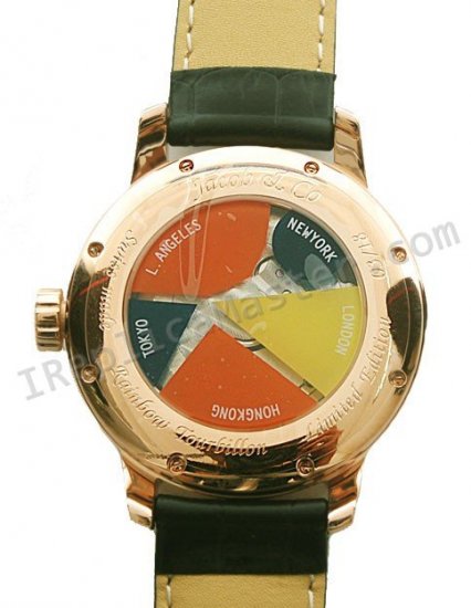 Jacob & Co Five Rainbow Tourbillon Orologio Full Size Replica