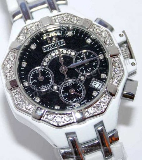 Saratoga Concord Chronographe Watch Diamond Réplique Montre - Cliquez sur l'image pour la fermer