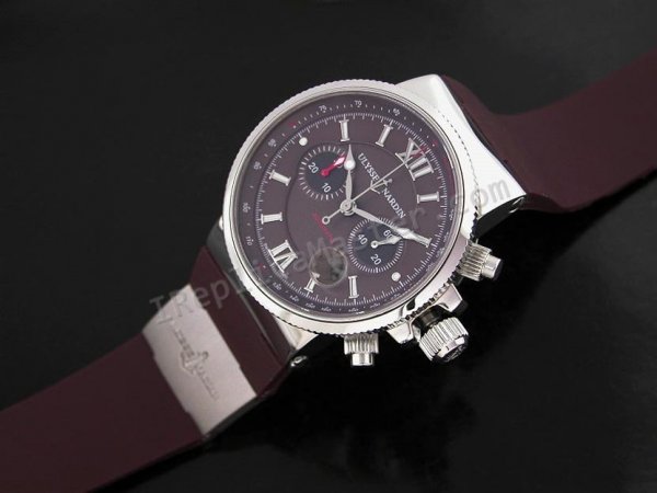 Ulysse Nardin Marine Chronograph Swiss Replica Watch - Click Image to Close