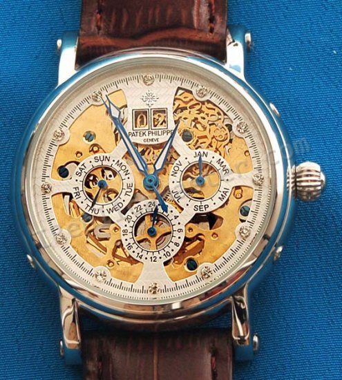 Patek Philippe Calatrava Watch Skeleton Réplique Montre - Cliquez sur l'image pour la fermer