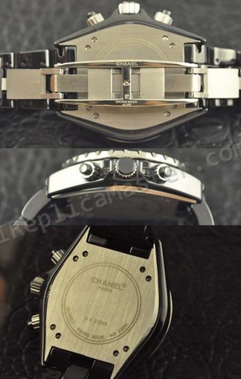 Chanel J12 Chronograph Diamonds, Real Ceramic Case And Braclet, Replica Watch