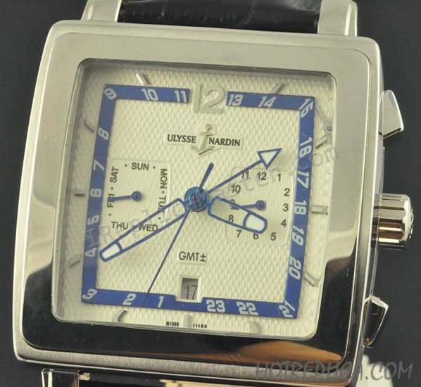 Ulysse Nardin Quadrato Dual Time GMT Datograph Replik Uhr