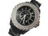 Chanel J12 Diamonds, Real Ceramic Case Und Armband Replik Uhr