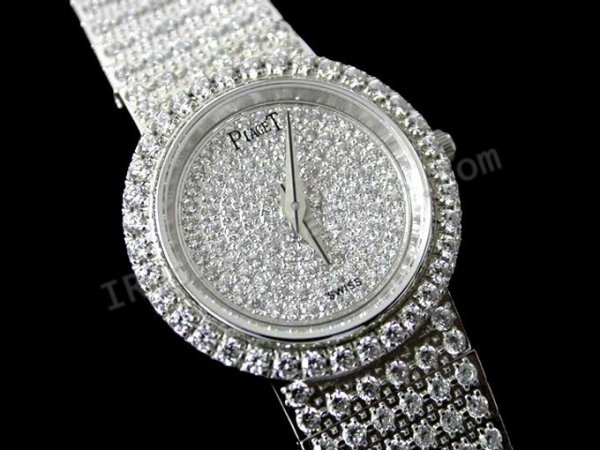 Piaget Polo Ladies Diamonds Swiss Replica Watch - Click Image to Close