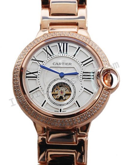 Cartier Ballon Bleu de Cartier Tourbillon Diamonds Replik Uhr