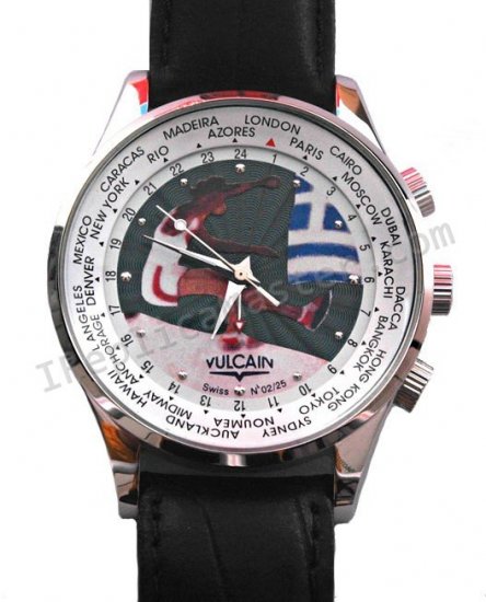 Vulcain Cloisonné Jeux Olympiques d'alarme Réplique Montre montre Colle - Cliquez sur l'image pour la fermer