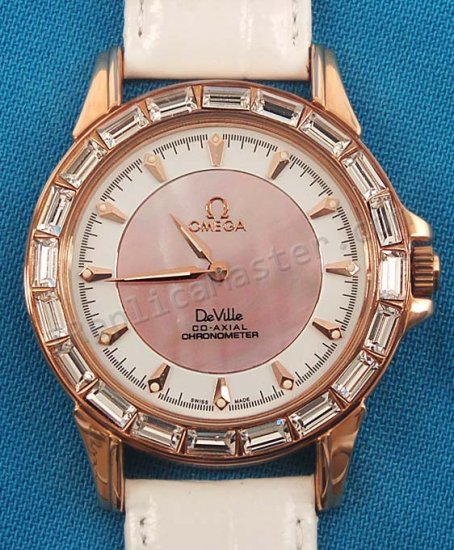 Omega De Ville Co-Axial Diamantes Réplica Reloj - Haga click en la imagen para cerrar