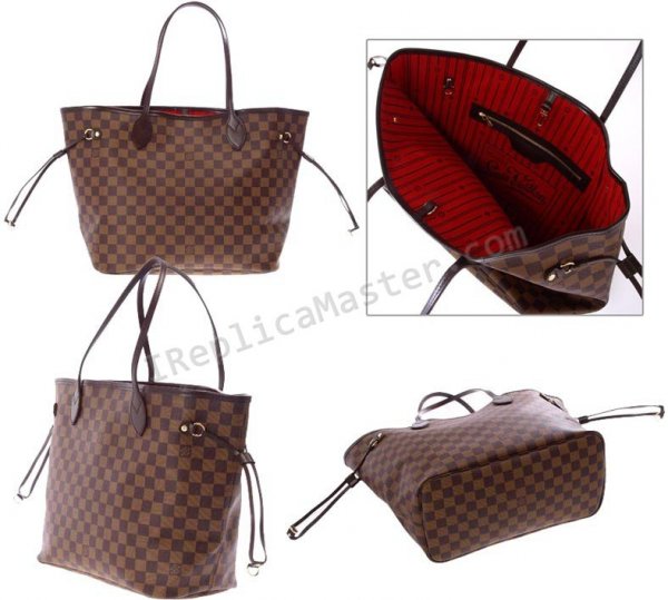 Louis Vuitton Damier lienzo Pm Neverfull N51105 bolso de la repr Réplica - Haga click en la imagen para cerrar
