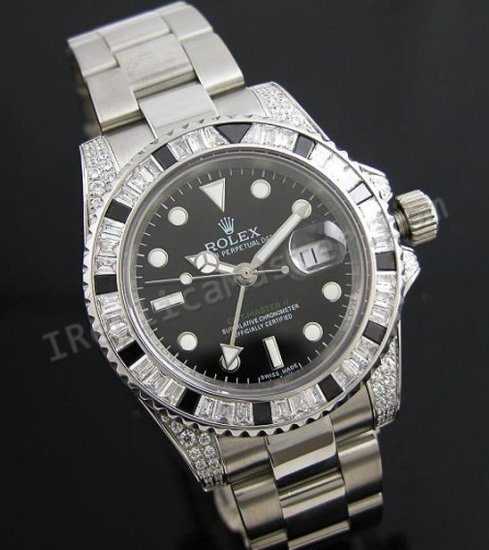 Rolex GMT Master II Swiss Diamond Replica Replica Orologio svizzeri - Clicca l'immagine per chiudere