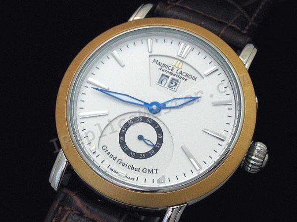 Maurice Lacroix Pontos Grand Watch Guichet GMT Réplique Montre - Cliquez sur l'image pour la fermer