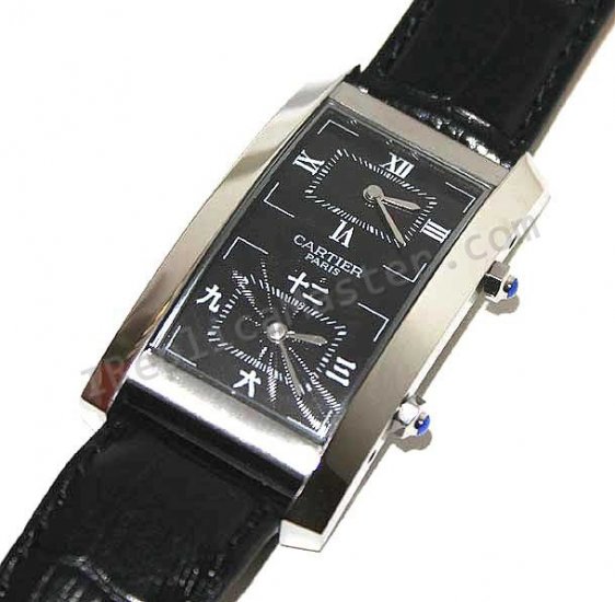 Cartier Tank Travel Time Replica Watch - Click Image to Close