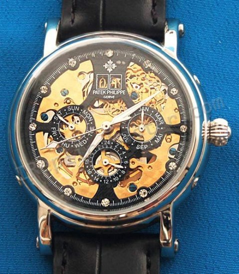 Patek Philippe Calatrava Skeleton Replica Watch - Click Image to Close