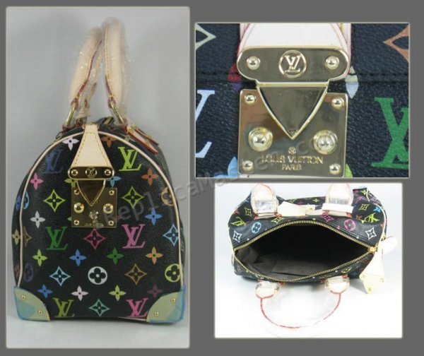 Canvas Monogram Louis Vuitton Speedy 30 multicolor Replica Black