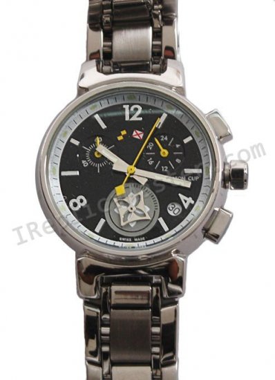 Louis Vuitton Tambour Quartz Chronograph Watch Replica  Clique na imagem para fechar