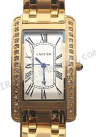 Cartier Tank Americaine Diamonds Replik Uhr