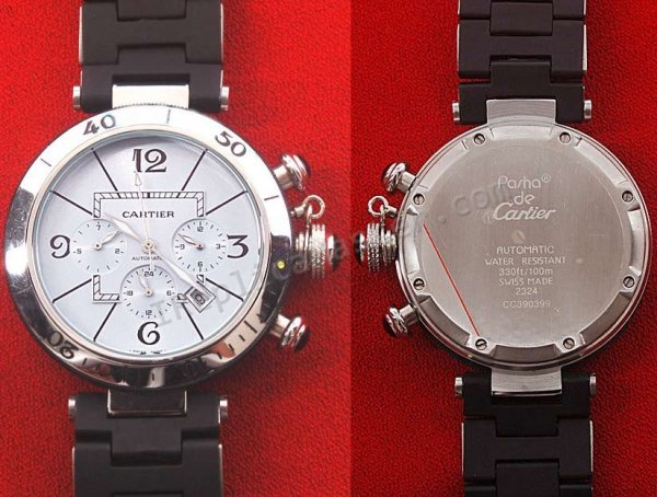 Cartier Pasha Datograph Replik Uhr - zum Schließen ins Bild klicken