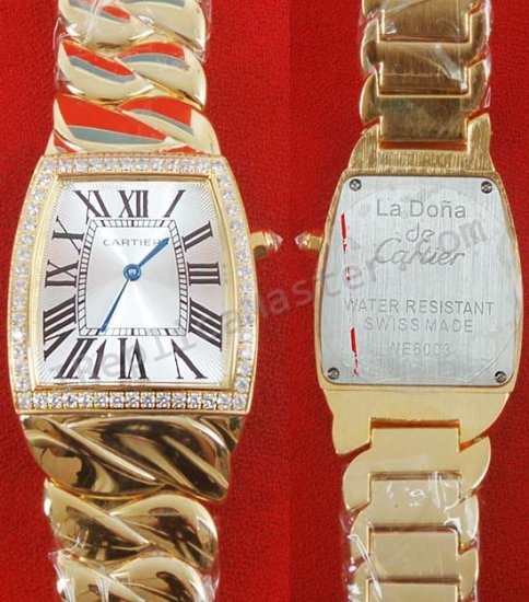 Cartier La Dona Diamonds Replik Uhr - zum Schließen ins Bild klicken