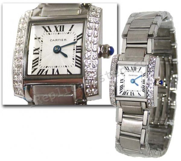 Cartier Tank Francaise Joyería Réplica Reloj - Haga click en la imagen para cerrar