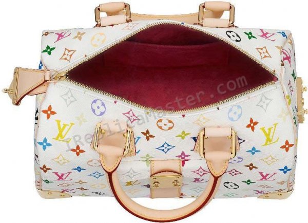 Louis Vuitton Monogram Canvas Multicolor Speedy 30 White