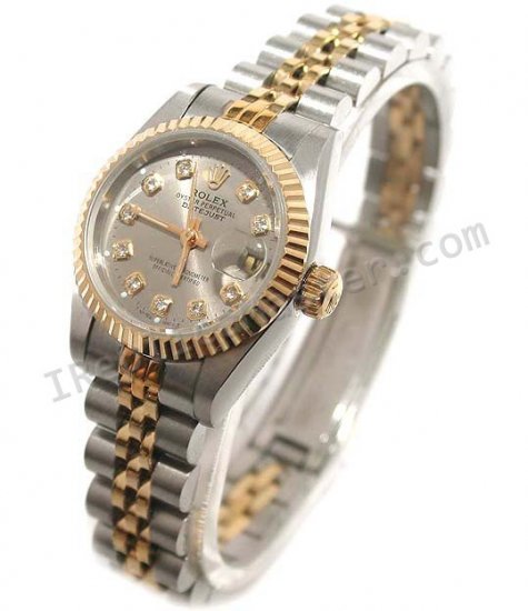 Rolex Date Just Ladies Replica Watch - Click Image to Close