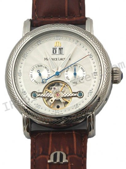 Maurice Lacroix Masterpiece Grand Guichet Calendar Tourbillon Replica Watch - Click Image to Close