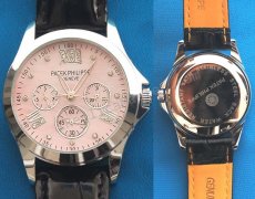 パテックフィリップカラトラバのDatograph、Perlのダイヤルレプリカ時計の母