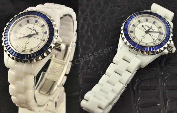 Chanel J12, Real Ceramic Case And Braclet, 34mm Replica Watch - Click Image to Close