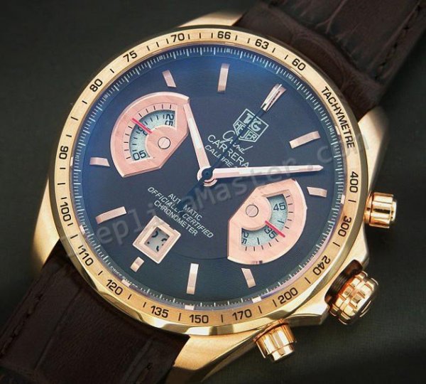 Tag Heuer Grand Carrera Calibre 17 Chronograph Swiss Replica Watch - Click Image to Close
