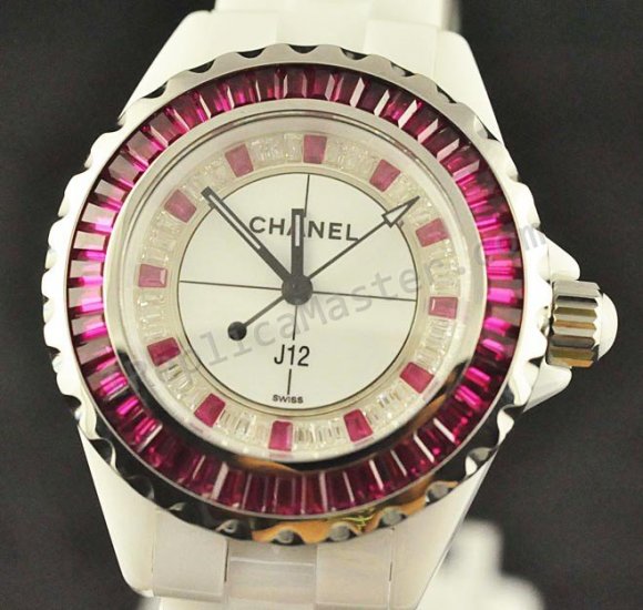 Chanel J12, Real Ceramic Case And Braclet, 34mm Replica Watch - Click Image to Close