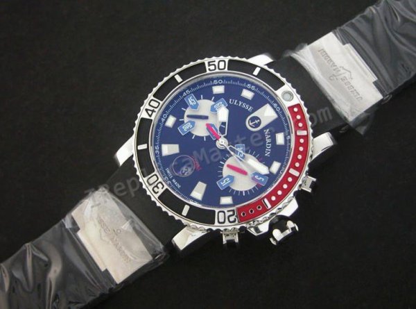 Ulysse Nardin Maxi Marine Chronograph Schweizer Replik Uhr - zum Schließen ins Bild klicken