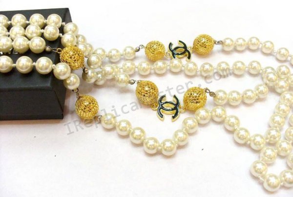 Chanel blanc collier de perles Réplique - Cliquez sur l'image pour la fermer