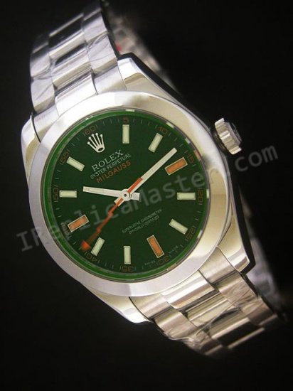 Rolex New Milguess Green Swiss Replica Watch - Click Image to Close