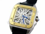 Cartier Santos 100 Squelette Watch Réplique Montre