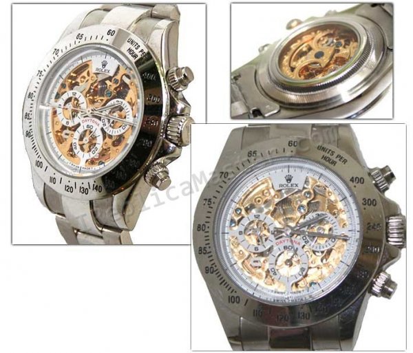 Cosmograph Daytona Rolex Watch Skeleton Réplique Montre