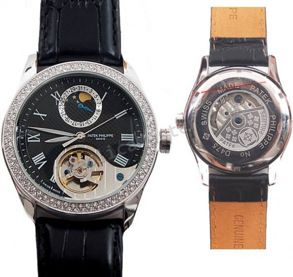 Patek Philippe Calatrava Date Diamonds Replik Uhr - zum Schließen ins Bild klicken