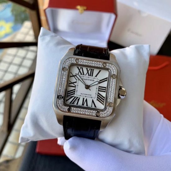 Cartier Santos 100 Réplica Relógio  Clique na imagem para fechar