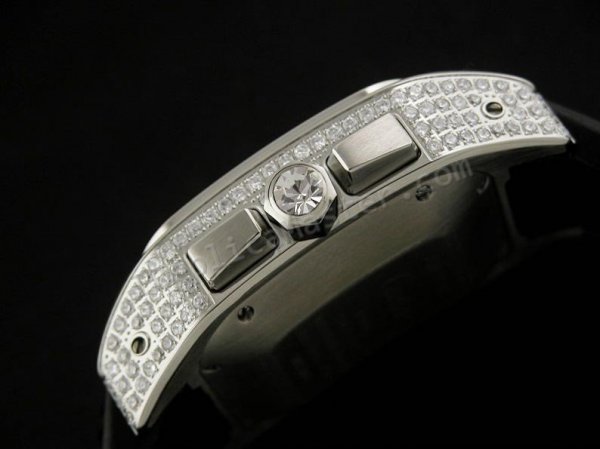 Cartier Santos 100 Chronograph Diamonds Swiss Replica Watch