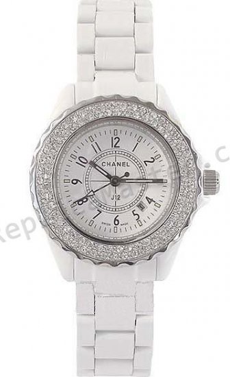 Chanel J12 Joyería, Relojes Tamaño Mediano Réplica Reloj - Haga click en la imagen para cerrar
