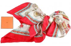 Hermes Carre 70 In Vintage Silk Scarf Replica