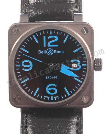 Bell & Ross Instrument BR01-92, mittelgroß Replik Uhr - zum Schließen ins Bild klicken